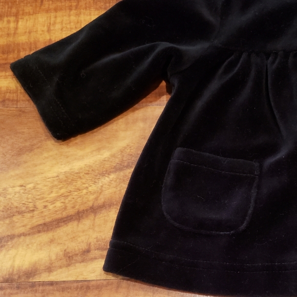 Gymboree NWT/EUC 0-3 months velour hoodie, bear cardigan and plaid bow headband - Picture 5 of 12